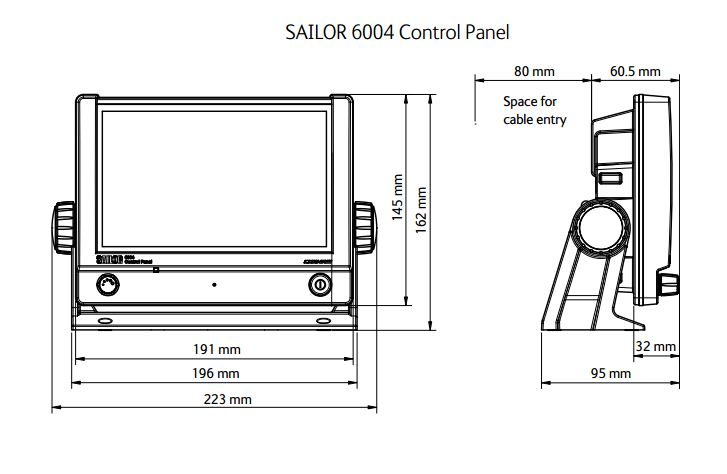 Sailor 6004 Control Panel